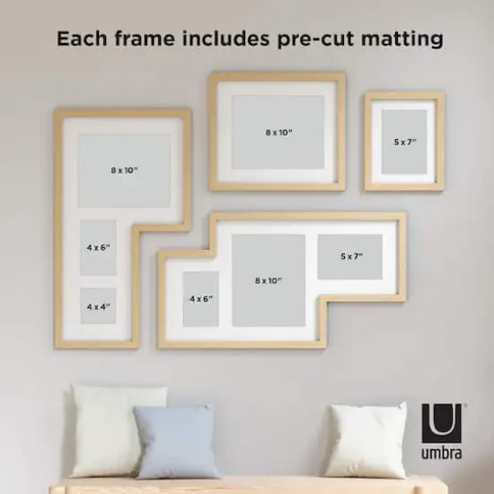 Umbra Natural Mingle Gallery Picture Frame Set {6}