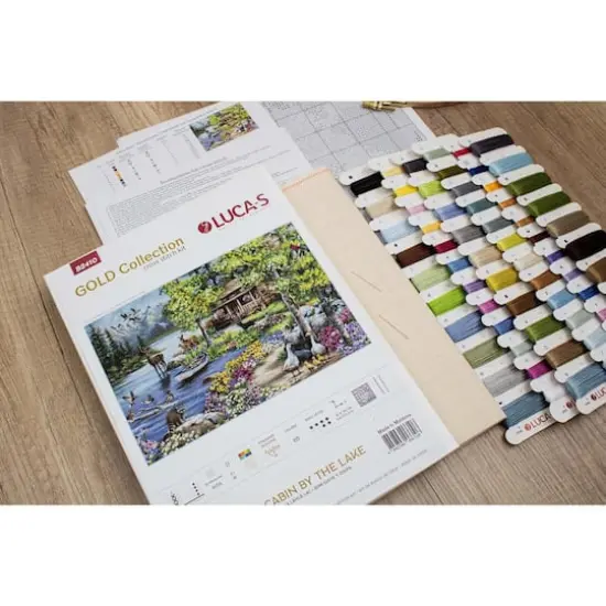 Luca-S Cabin By The Lake Counted Cross-Stitch Kit {6}