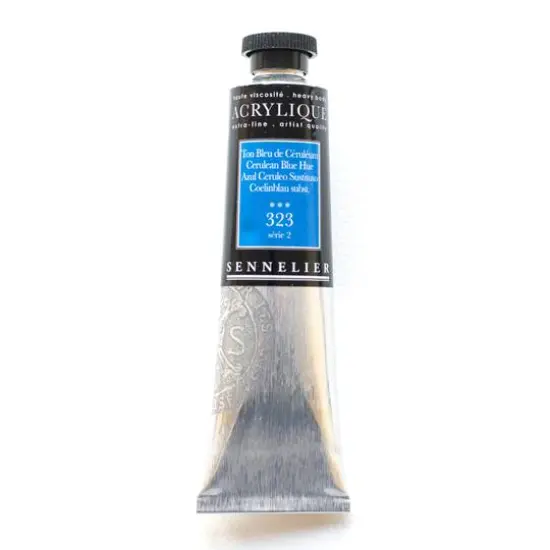 Sennelier Extra Fine Artists' Acrylic Paint, 60mL 323 Cerulean Blue Hue {1}