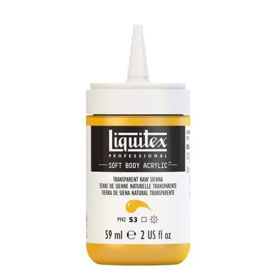 Liquitex&reg; Professional Soft Body Acrylic Bottle, 2oz. Transparent Raw Sienna {3}