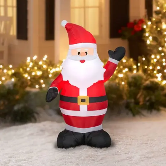 4ft. Airblown&reg; Inflatable Santa {5}