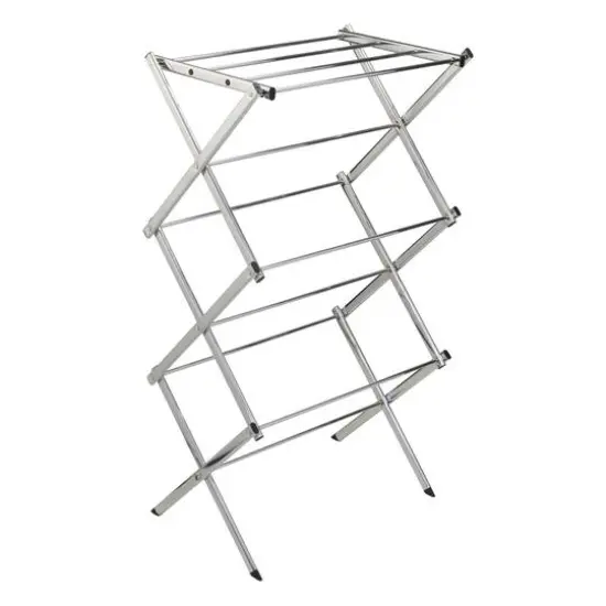 Honey Can Do Chrome Slim-Profile Clothes Drying Rack {4}