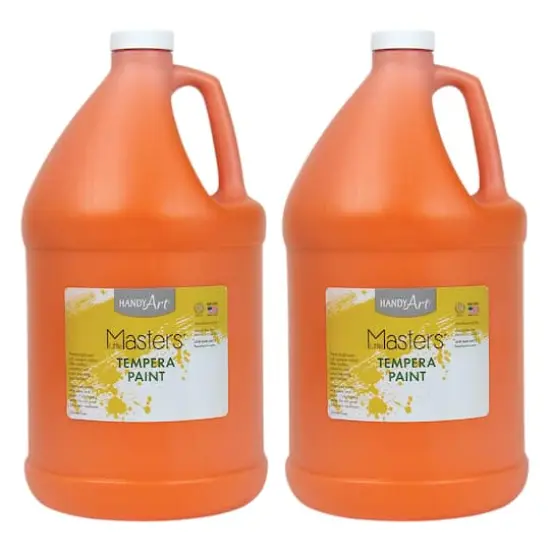 Handy Art&reg; Little Masters&reg; Tempera Paint Gallon, 2ct. Orange {1}