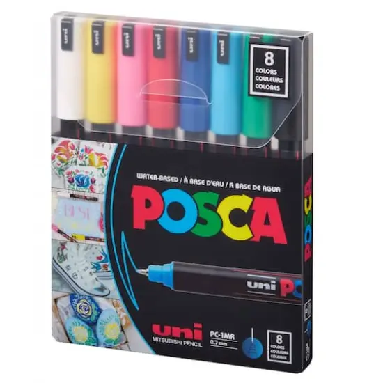 Posca PC-1MR Ultra-Fine Paint Marker Set {3}