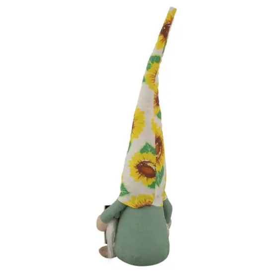 15.5" Welcome to Our Home Spring Gnome with Sunflower Hat {6}