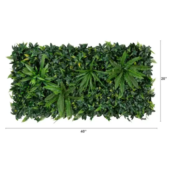 20" x 40" Andean Cloud Forest Artificial Living Wall Panel {3}