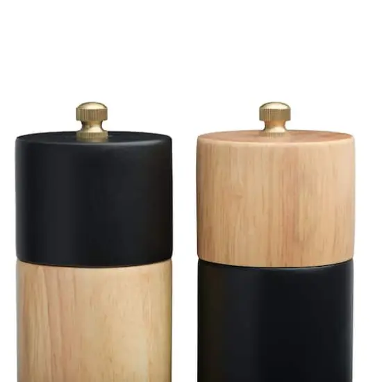 Hello Honey&reg; Two-Tone Rubber Salt & Pepper Mills {6}
