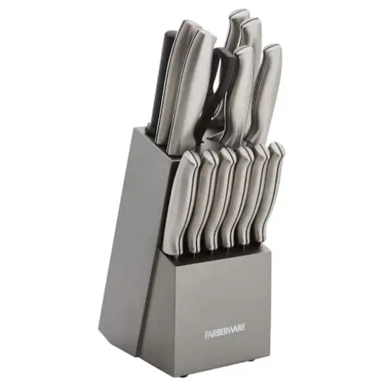 Farberware Stamped Stainless Steel & Graphite 15-Piece Cutlery Set {1}