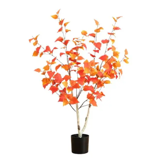 3ft. Autumn Birch Artificial Fall Tree {1}
