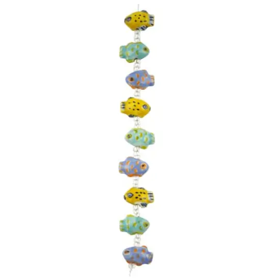 Painted Ceramic Fish Beads, 17mm by Bead Landing&trade; {4}