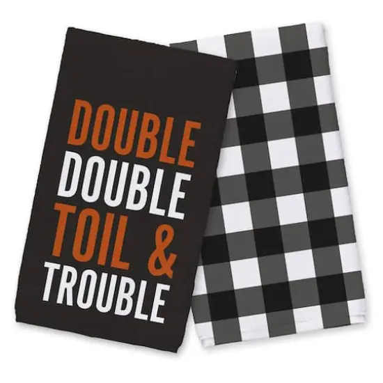 Double Double Toil Tea Towel Set {1}