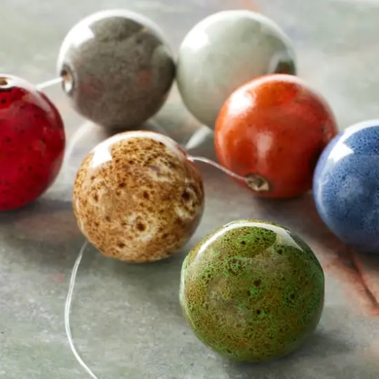 Multicolor Ceramic Round Beads, 24mm by Bead Landing&trade; {3}