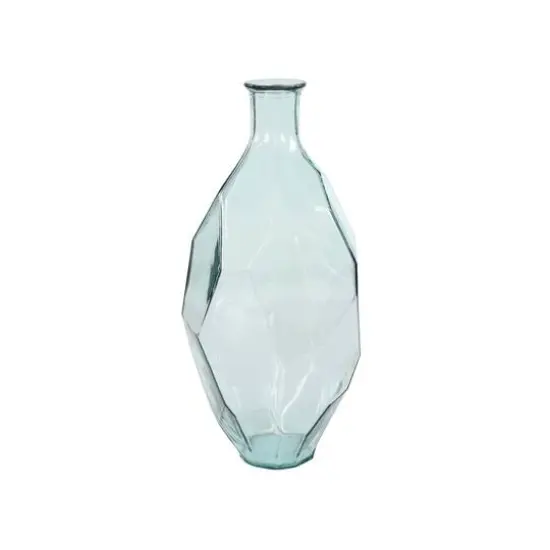 23" Clear Glass Contemporary Vase {6}