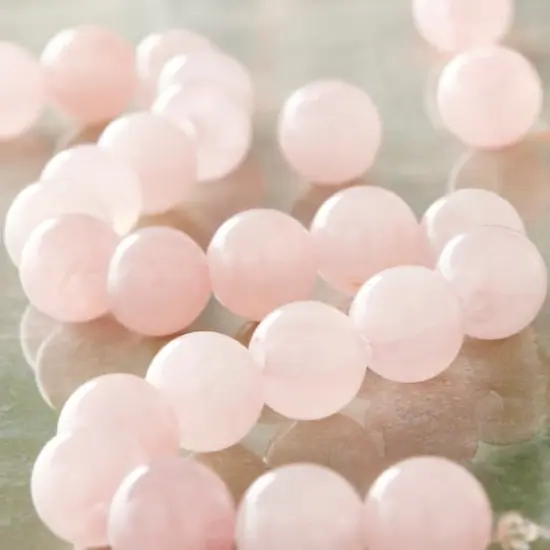 Rose Quartz Round Beads, 10mm by Bead Landing&trade; {3}