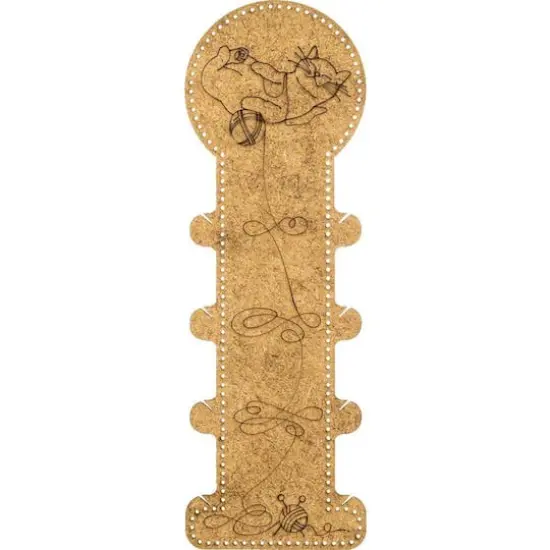 Wonderland Crafts Cat Embroidery Blank Wood Organizer {5}