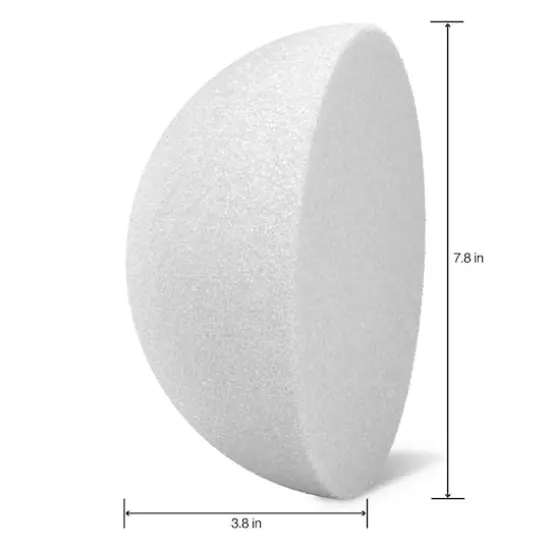FloraCraft&reg; CraftFōM 8" Half Ball White {5}