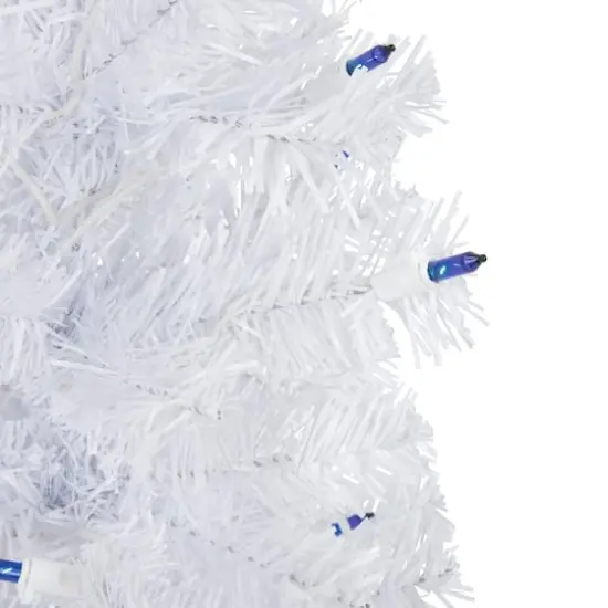 2ft. Pre-Lit Woodbury White Pine Artificial Christmas Tree, Blue Lights {5}