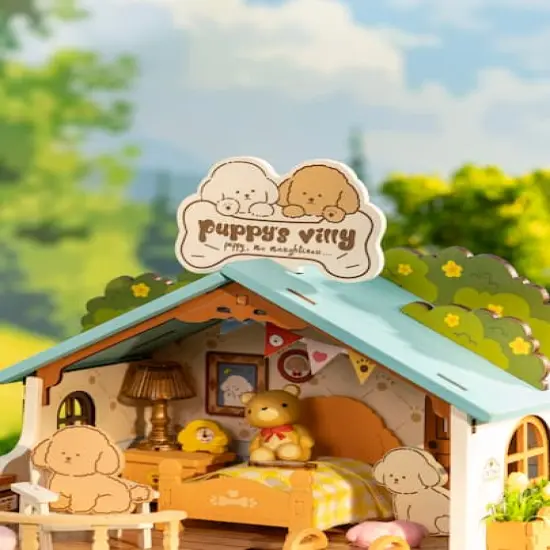 Rolife&reg; Puppy's Cozy Villa DIY Miniature House Kit {5}