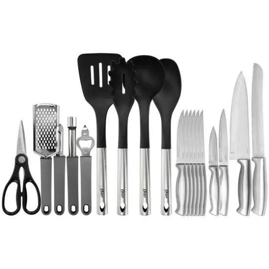 Oster 19 Piece Nylon & Stainless Steel Kitchen Tool & Utensil Set {1}