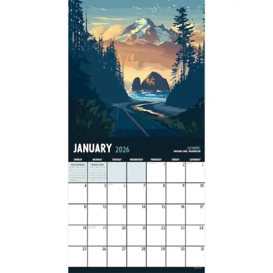 2026 National Parks-Art Wall Calendar {3}