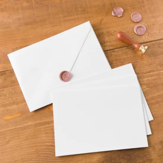 White Frame Cards & Envelopes by Recollections&trade;, 5" x 7" {4}