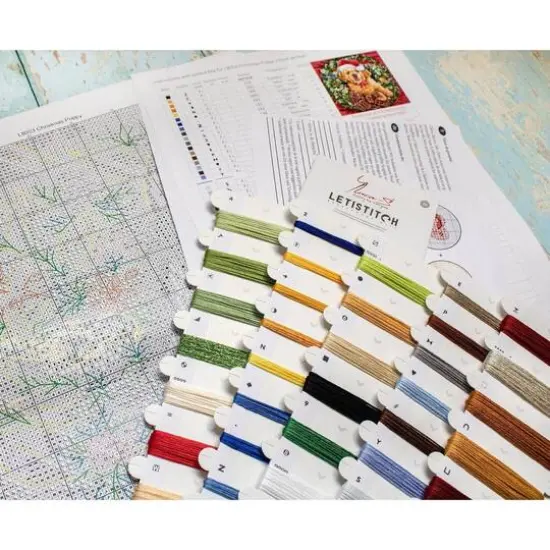 Letistitch Christmas Puppy Counted Cross Stitch Kit {5}