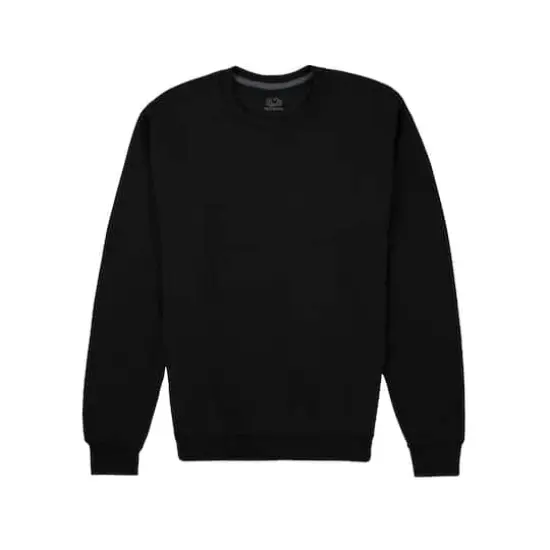 Fruit of the Loom Eversoft Fleece Crew SweatshirtBlack {1}
