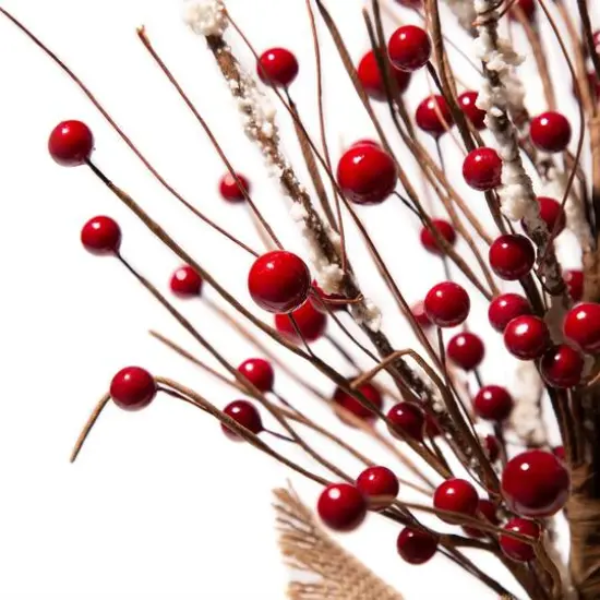 Glitzhome&reg; Christmas Red Berry Table Tree {6}