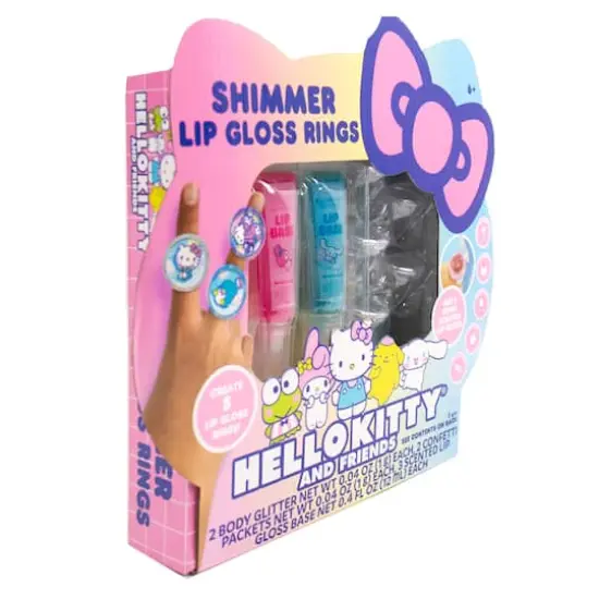 Hello Kitty&reg; and Friends Shimmer Lip Gloss Rings {6}