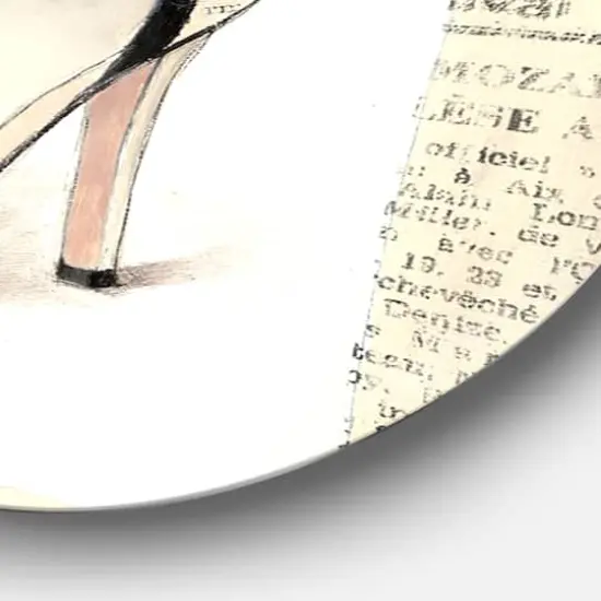 Designart - Chic Galm Closet III - Glam Metal Circle Wall Art {5}