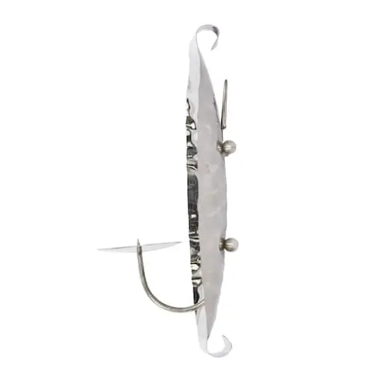 Set of 2 Silver Stainless Steel Contemporary Wall Sconce, 13.5", 18.5" {3}