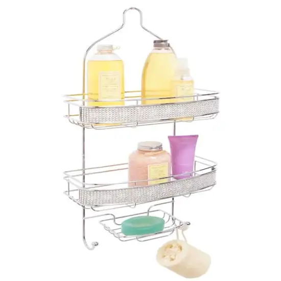 Bath Bliss Pave Diamond Design Shower Caddy {1}