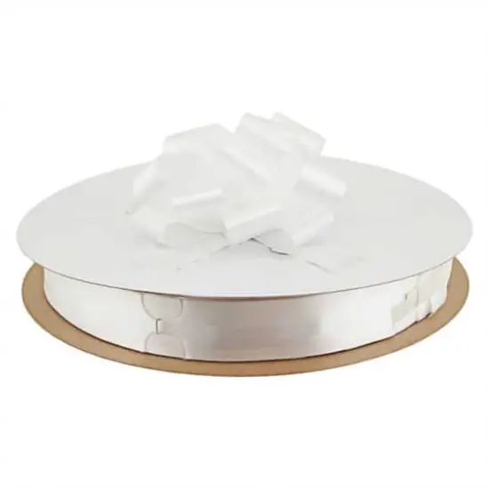 JAM Paper 1.438" Perfect Pull Bows, 50ct. White {1}