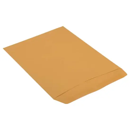 JAM Paper 10" x 13" Brown Kraft Recycled Manila Open End Envelopes, 100ct. {4}