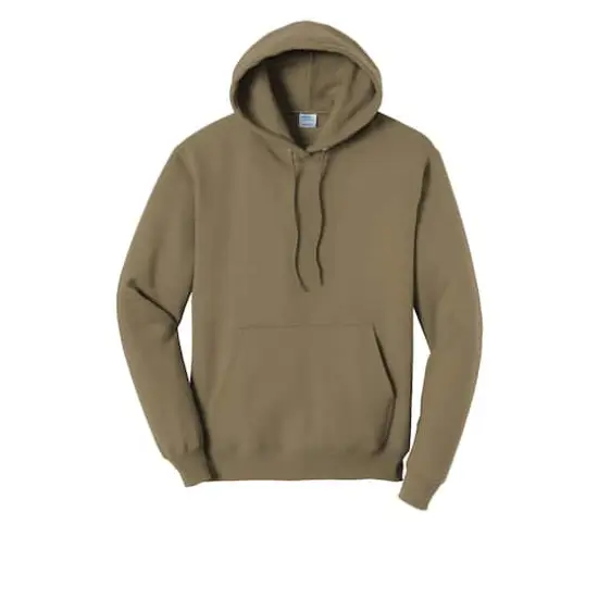 Port & Company&reg; Neutrals Core Fleece Pullover Hooded Sweatshirt Coyote Brown {1}