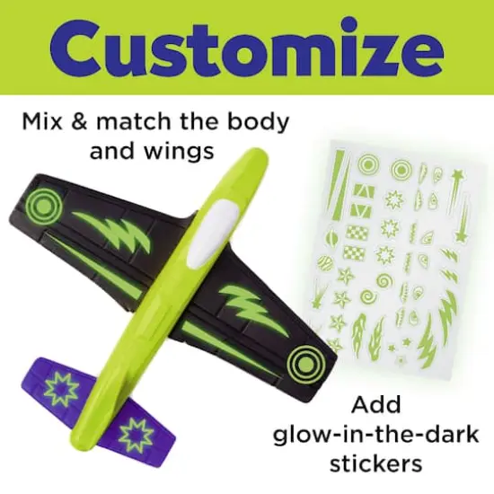 Creativity for Kids&reg; Stunt Squadron&trade; Glow-in-the-Dark Foam Flier Kit {4}