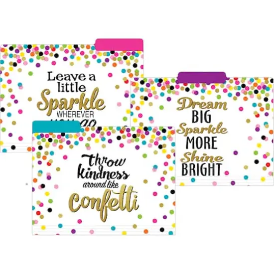 Teacher Created Resources Confetti File Folders, 2 Packs of 12 {3}
