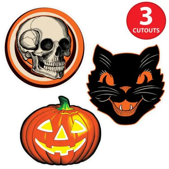 Beistle Plastic Vintage Halloween Cutouts {6}