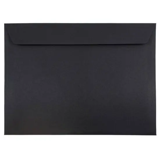 JAM Paper 9.5" x 12.62" Black Booklet Envelopes {1}