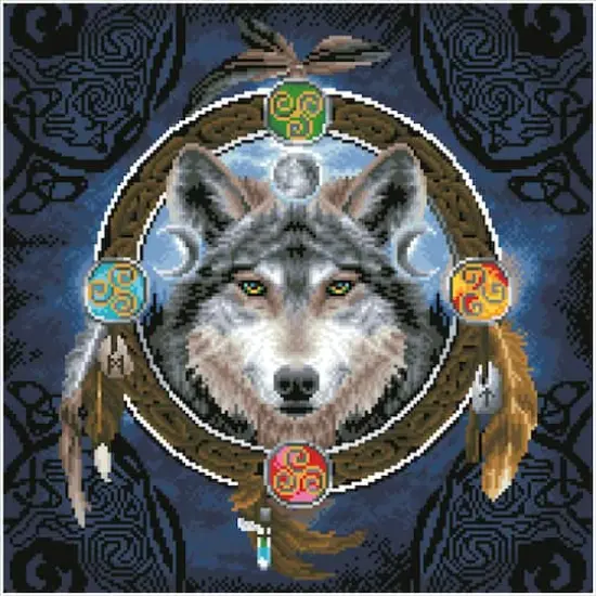 Diamond Dotz&reg; Celtic Wolf Guide Diamond Painting Kit {3}