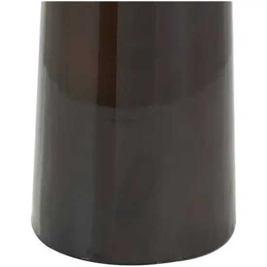 20.25" Blue & Brown Ombre Metal Vase {5}