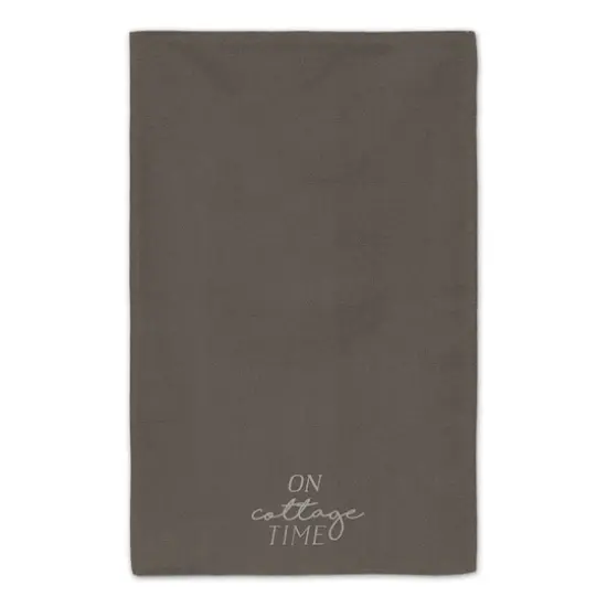 On Cottage Time Tea Towel Set Charcoal {5}