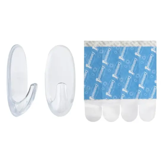 3M Command&trade; Medium Clear Window Hooks {4}