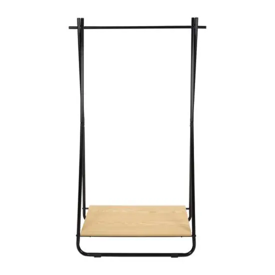 Organize It All Black Garment Rack with Shelf {10}