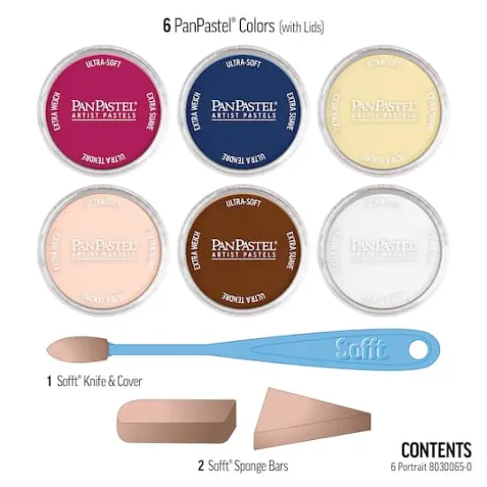 PanPastel&reg; 6 Color Artist Pastels Set Portrait {6}