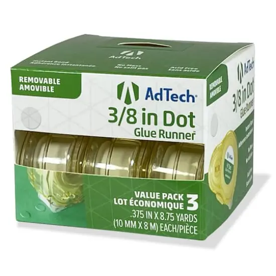 AdTech&reg; Removable 3/8" Dot Glue Runner&trade;, 3ct. {6}