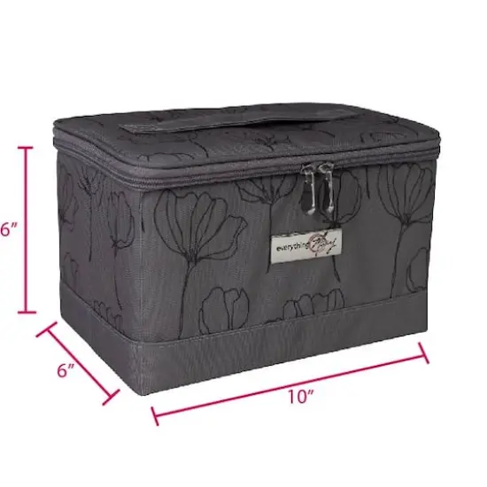 Everything Mary Gray Floral Collapsible Sewing Kit Organizer Box {4}