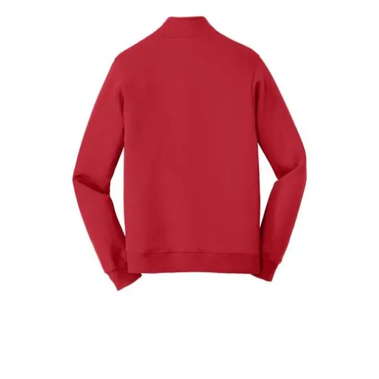 Port & Company® Fan Favorite™ Fleece 1/4 Zip Pullover Adult Sweatshirt Bright Red {5}