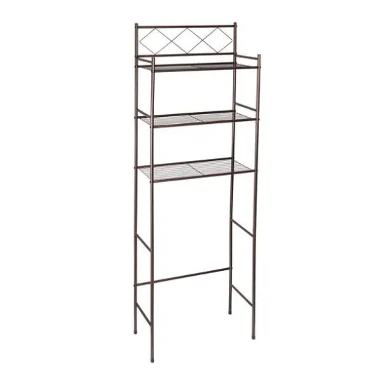 Honey Can Do Oil-Rubbed Bronze Over-the-Toilet Space Saver Shelving Unit {4}