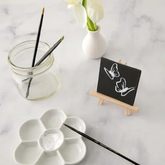 6 Pack 3" x 3"&nbsp;Mini Canvas Panels by Artist's Loft&trade; Necessities&trade; Black {4}